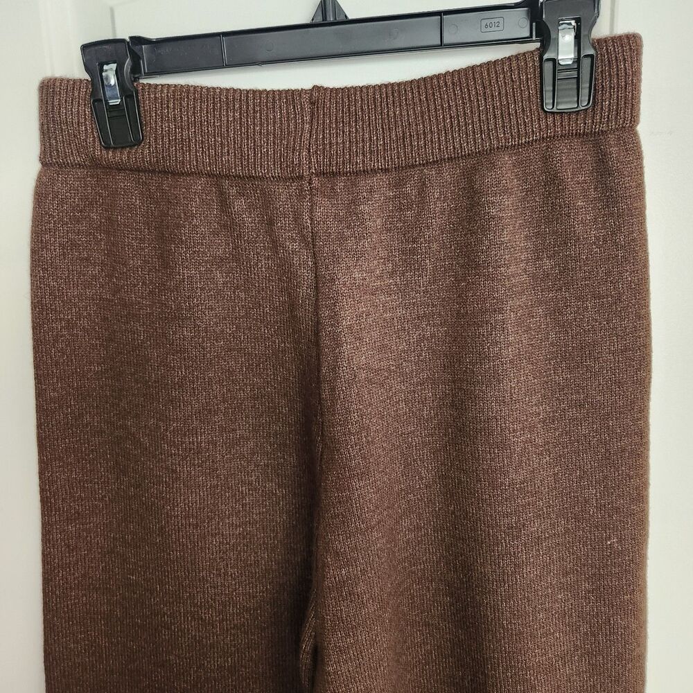 Commense Womens Turtleneck Knit Two Piece Set Loungewear Oversized Brown Medium - Picture 8 of 13